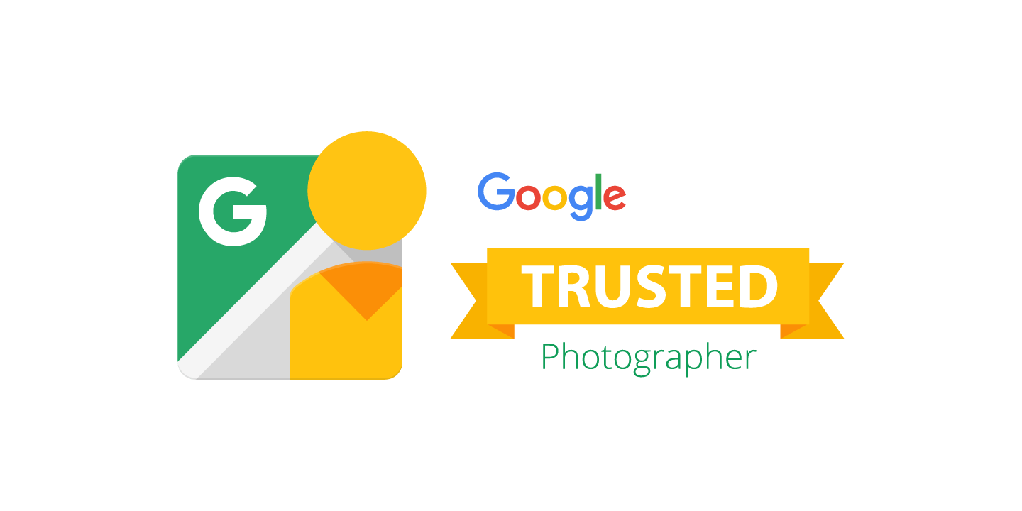 Recognized in Google Street View products as a trusted professional Photographer